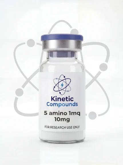 Kinetic Compounds 5-Amino-1MQ 10mg crystalline NNMT inhibitor research chemical vial label