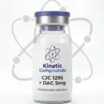 Kinetic Compounds CJC-1295 with DAC 5mg lyophilized research peptide vial label