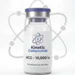 Kinetic Compounds HCG research-grade synthetic glycoprotein research compound vial label