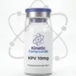Kinetic Compounds KPV 10mg lyophilized research peptide vial label