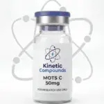 Kinetic Compounds MOTS-c 50mg lyophilized mitochondrial peptide vial label