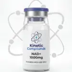 Kinetic Compounds NAD+ 10mg lyophilized research compound vial label