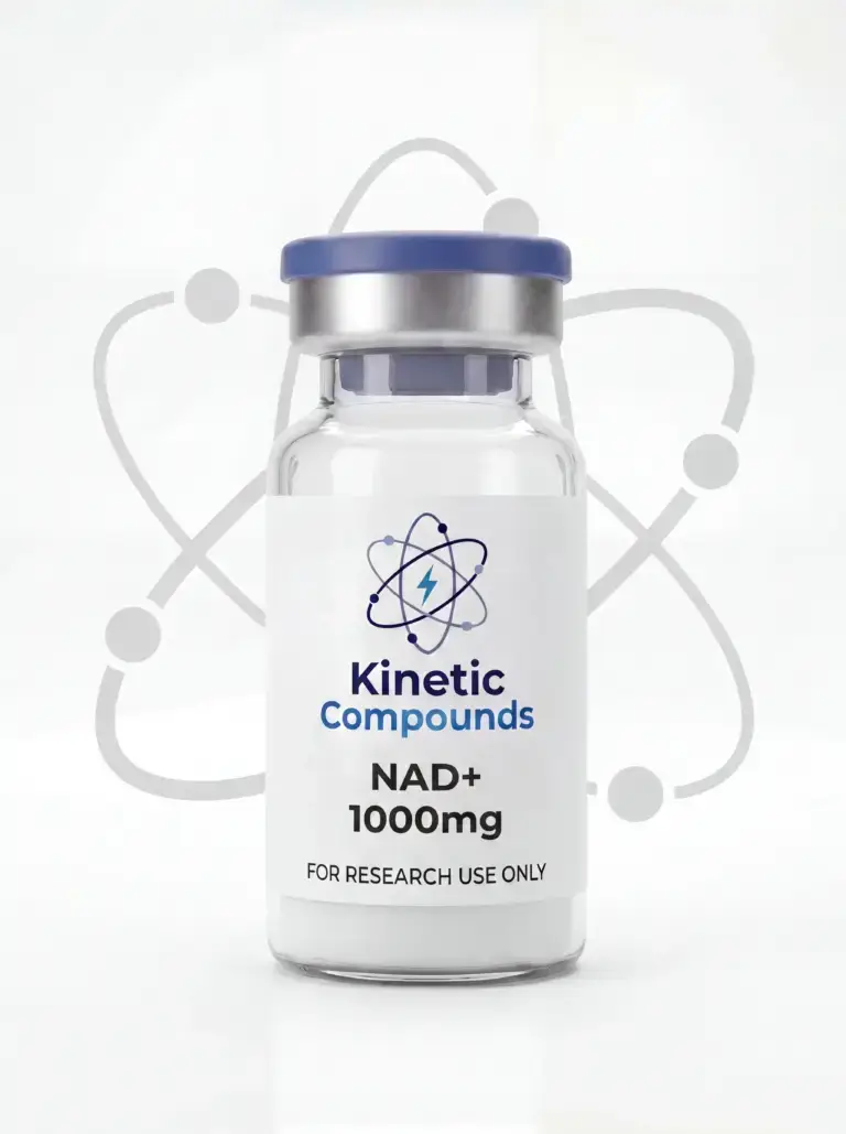 Kinetic Compounds NAD+ 10mg lyophilized research compound vial label