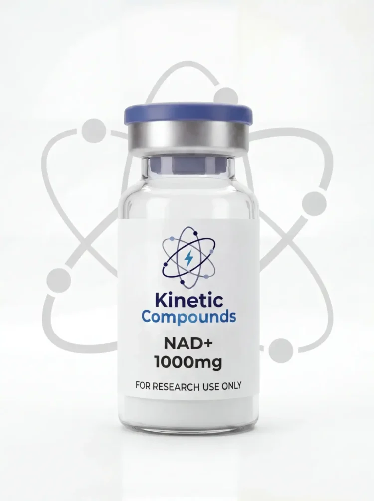 Kinetic Compounds NAD+ 10mg lyophilized research compound vial label