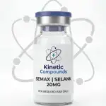 Kinetic Compounds Semax Selank Blend 20mg lyophilized nootropic research peptide vial label