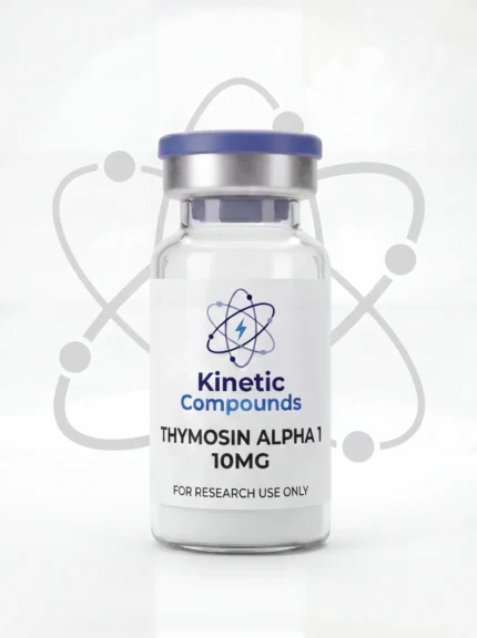 Kinetic Compounds Thymosin Alpha-1 10mg lyophilized immune research peptide vial label