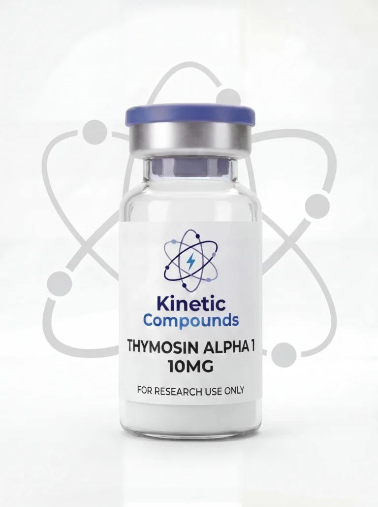 Kinetic Compounds Thymosin Alpha-1 10mg lyophilized immune research peptide vial label