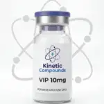 Kinetic Compounds VIP Vasoactive Intestinal Peptide 10mg lyophilized research peptide vial label