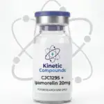 Kinetic Compounds CJC-1295 Ipamorelin Combo 20mg lyophilized research peptide vial label