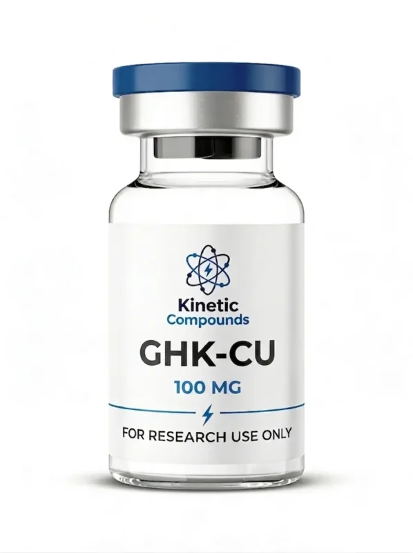Kinetic Compounds GHK-Cu 10mg lyophilized copper peptide vial label