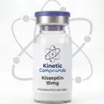 Kinetic Compounds Kisspeptin 10mg lyophilized research peptide vial label