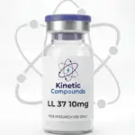 LL-37 is a synthetic human cathelicidin-derived peptide composed of 37 amino acids. Extensively studied in preclinical research for its role in antimicrobial activity, immune modulation, and tissue repair pathways. Lyophilized powder, ≥99% purity, third-party tested. For laboratory and research use only — not for human consumption.