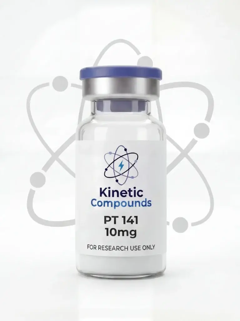 Kinetic Compounds PT-141 10mg lyophilized melanocortin research peptide vial label