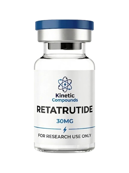 Kinetic Compounds Retatrutide 30 MG research peptide vial
